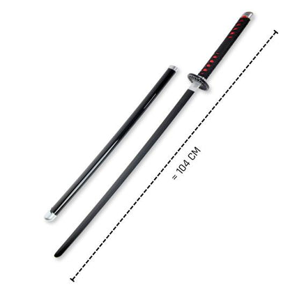 Tanjiro Kamado – Demon Slayer Nichirin Sword – Wooden Katana Replica (104 cm)
