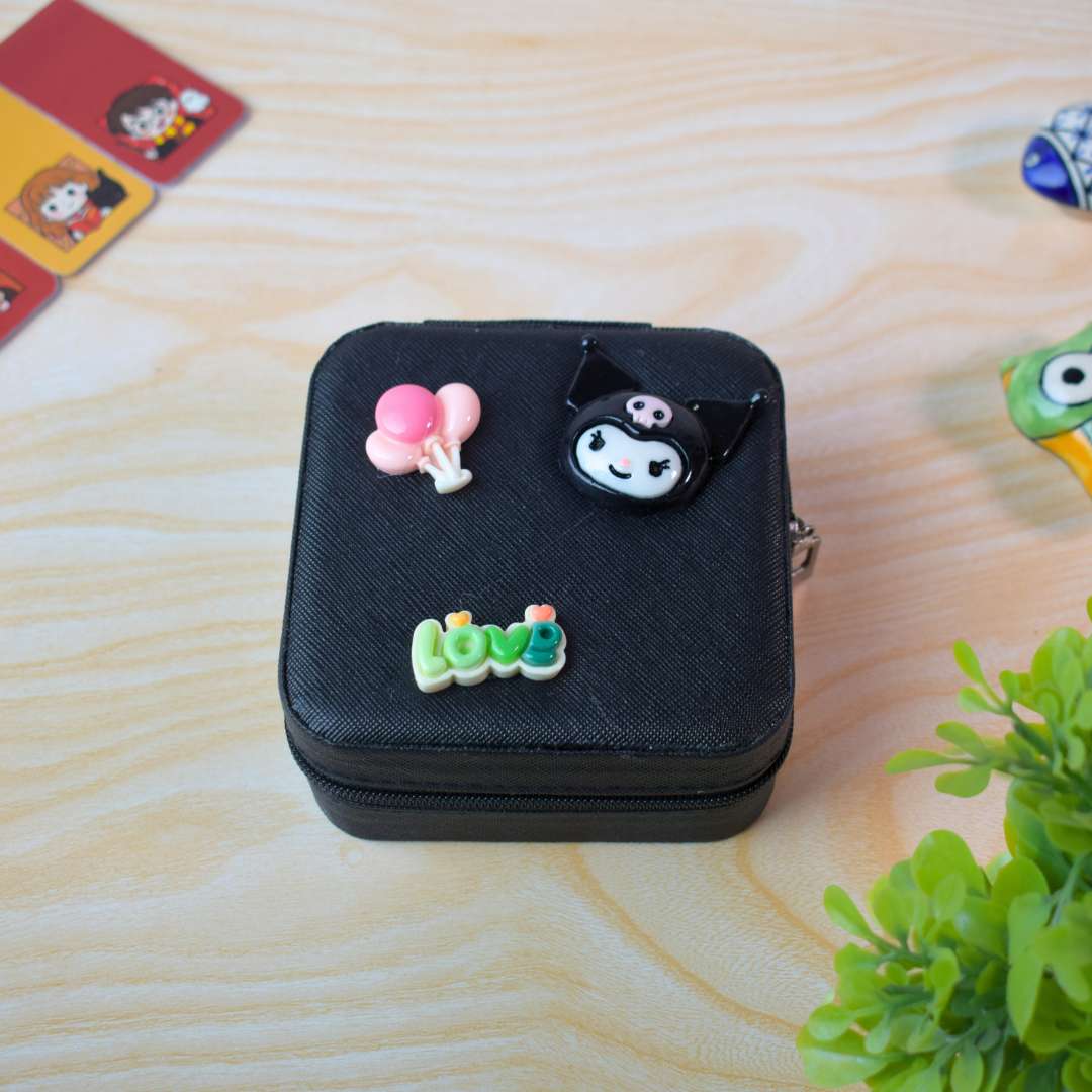 Travel Jewelry Organizer Case – Mini Portable Jewelry Storage Box for Rings, Earrings & Accessories