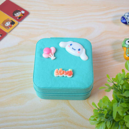 Travel Jewelry Organizer Case – Mini Portable Jewelry Storage Box for Rings, Earrings & Accessories