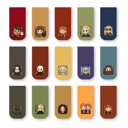 Harry Potter Full Collection Magnetic Bookmarks – Set of 15 | Gyaanstore Exclusive