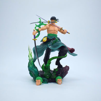 One Piece Zoro Swordman 3 Head Action Figure 31 cm Height