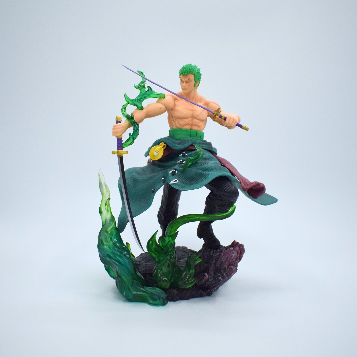 One Piece Zoro Swordman 3 Head Action Figure 31 cm Height