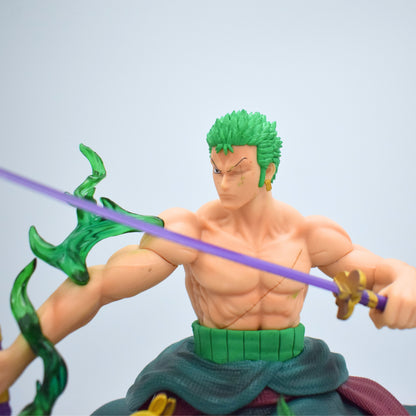 One Piece Zoro Swordman 3 Head Action Figure 31 cm Height