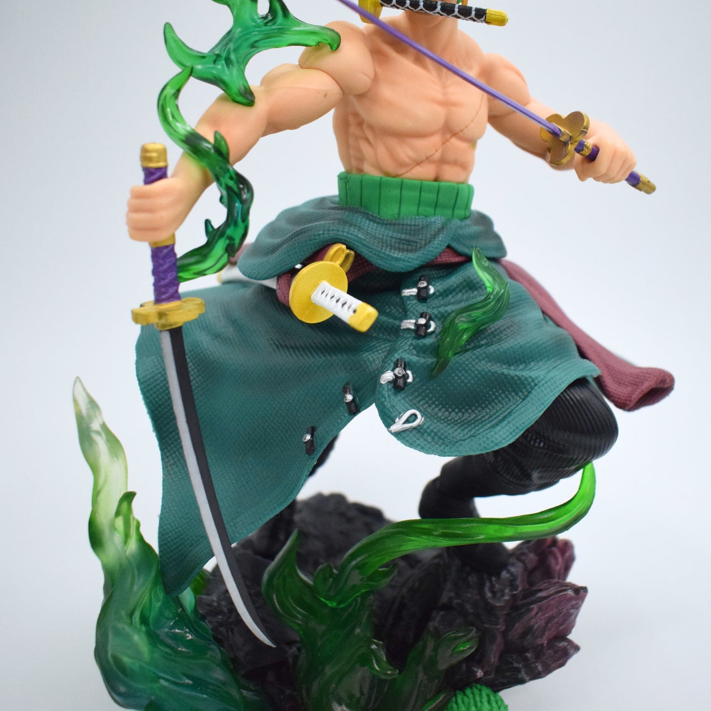 One Piece Zoro Swordman 3 Head Action Figure 31 cm Height