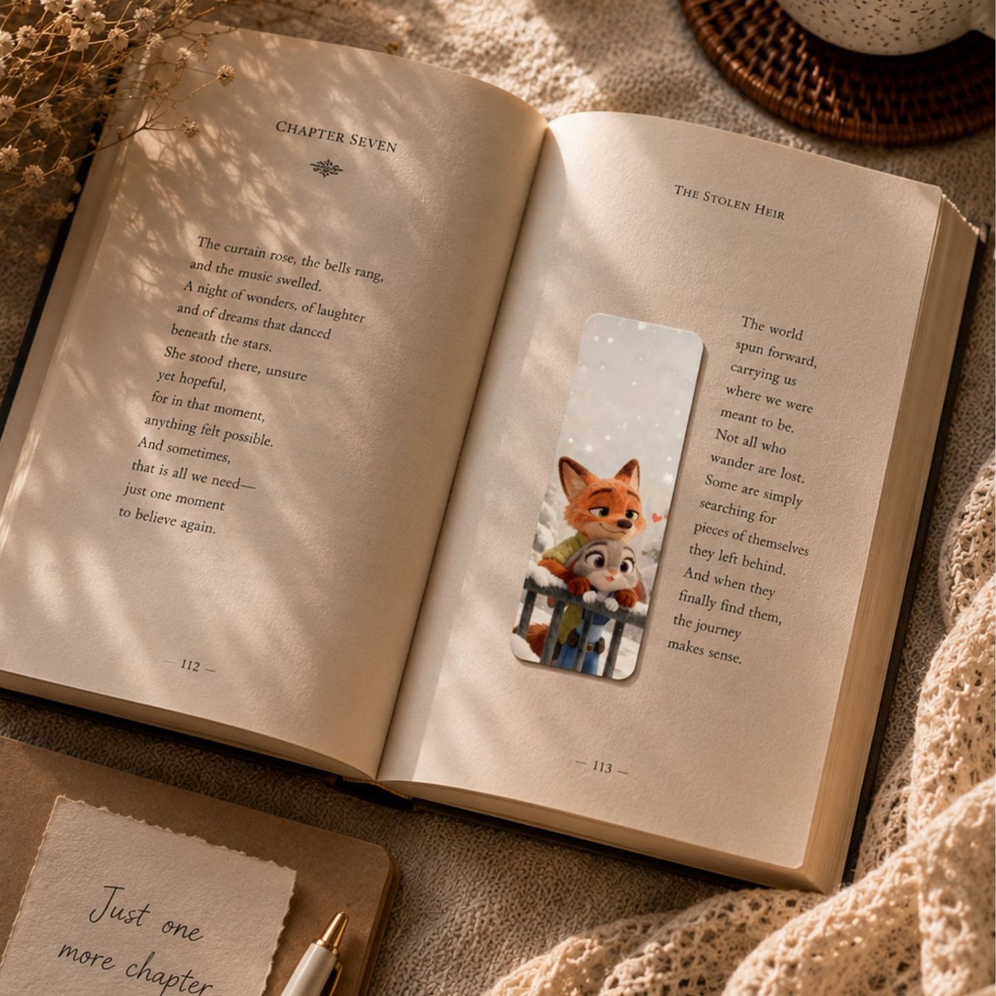 Animated Couples Bookmarks – Set of 10 | Double-Sided with Romantic Love Quotes