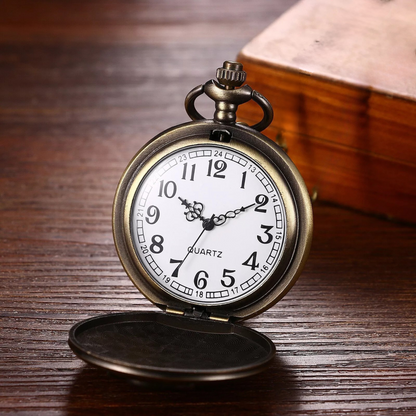 One Piece Luffy Pirate Emblem Metal Pocket Watch Keyring