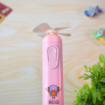 Anime Electric Eraser Set – One Piece Ace Theme with Refill & Fan