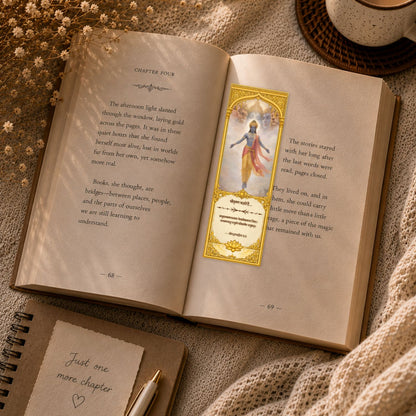 Bhagavad Gita Bookmarks – Set of 10 | Krishna Shlok with Hindi Meaning
