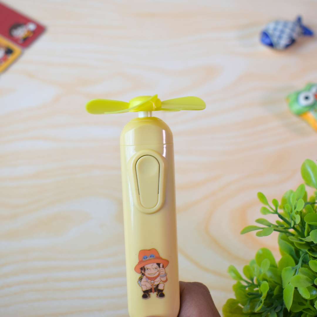 Anime Electric Eraser Set – One Piece Ace Theme with Refill & Fan