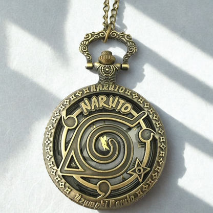 Naruto Pocket Watch Metal Keychain