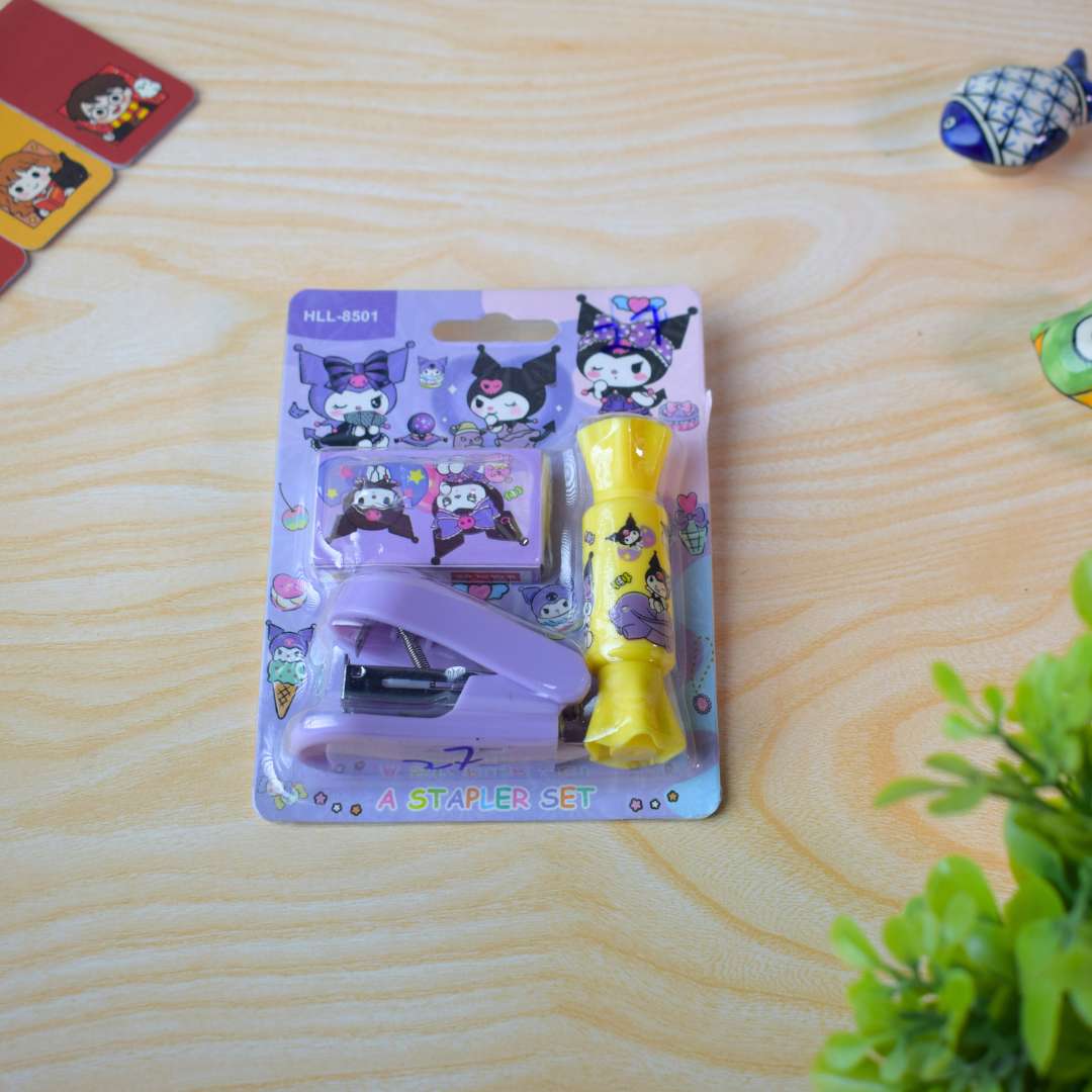 Mini stapler with staple pins set for students' art & craft