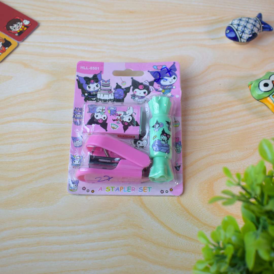 Mini stapler with staple pins set for students' art & craft