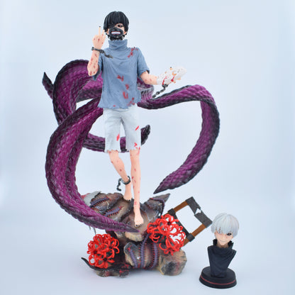 Anime Tokyo Ghoul Ken Kaneki Premium Action Figure – 34 cm Dual Head Edition