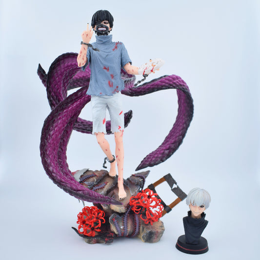 Anime Tokyo Ghoul Ken Kaneki Premium Action Figure – 34 cm Dual Head Edition
