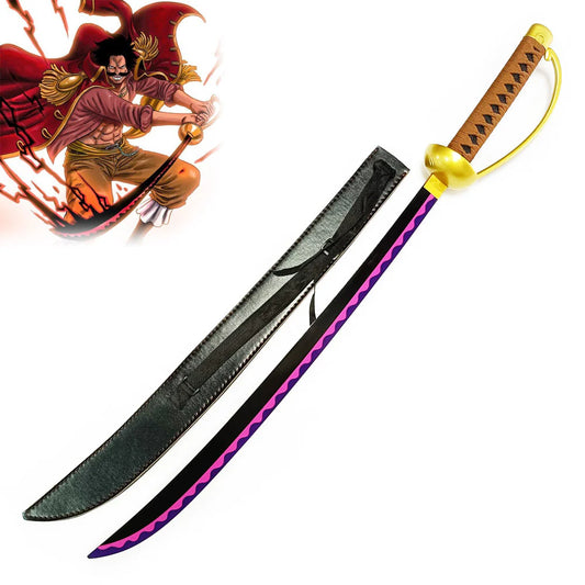 Demon Slayer Sanemi Shinazugawa dismantle wooden katana with green-edged black blade and cracked lightning pattern sheath