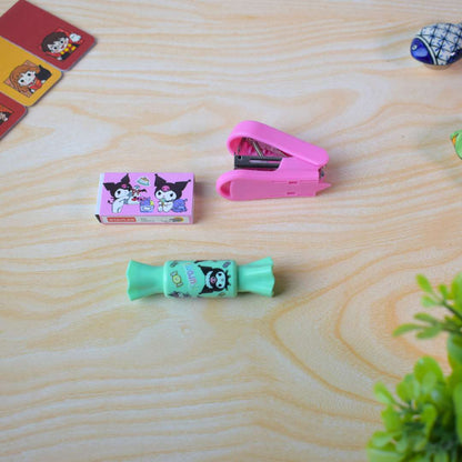 Mini stapler with staple pins set for students' art & craft