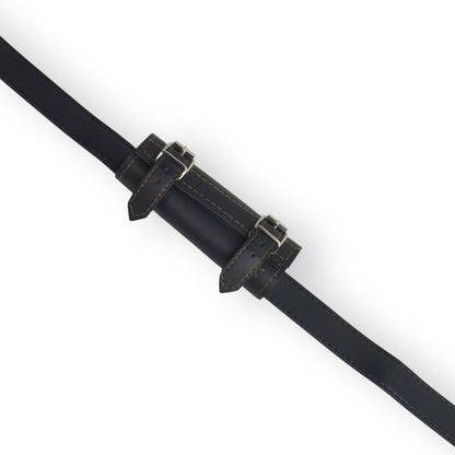 Katana Sword Holder Belt with Single Holster (Black / White)