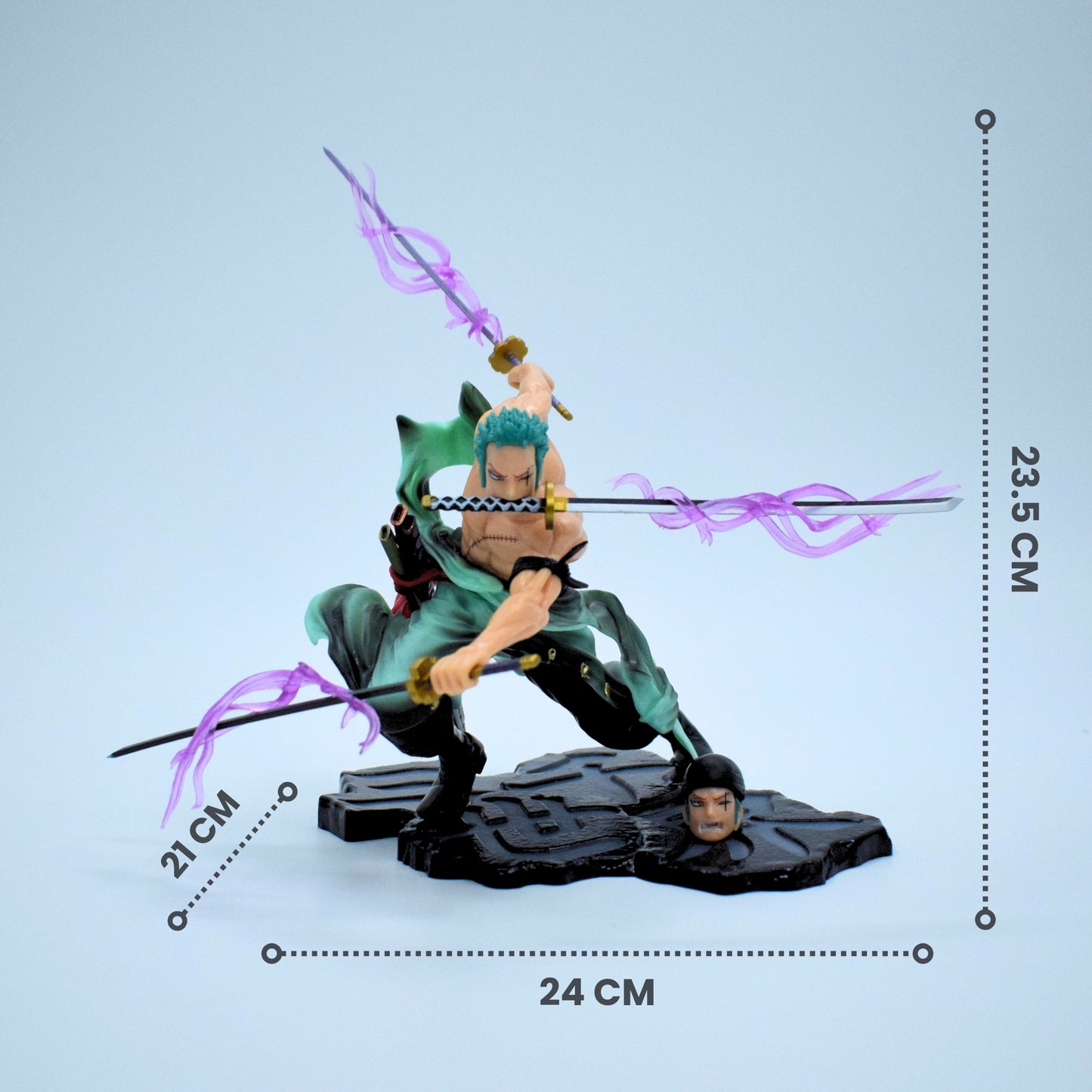 Roronoa Zoro with Double Head Battle Mode Action Figure