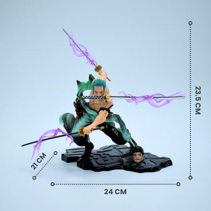 Roronoa Zoro with Double Head Battle Mode Action Figure