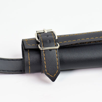 Katana Sword Holder Belt with Single Holster (Black / White)