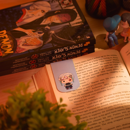 Demon Slayer Hashira Magnetic Bookmarks – Set of 9 | Chibi Mitsuri, Shinobu, Rengoku & More