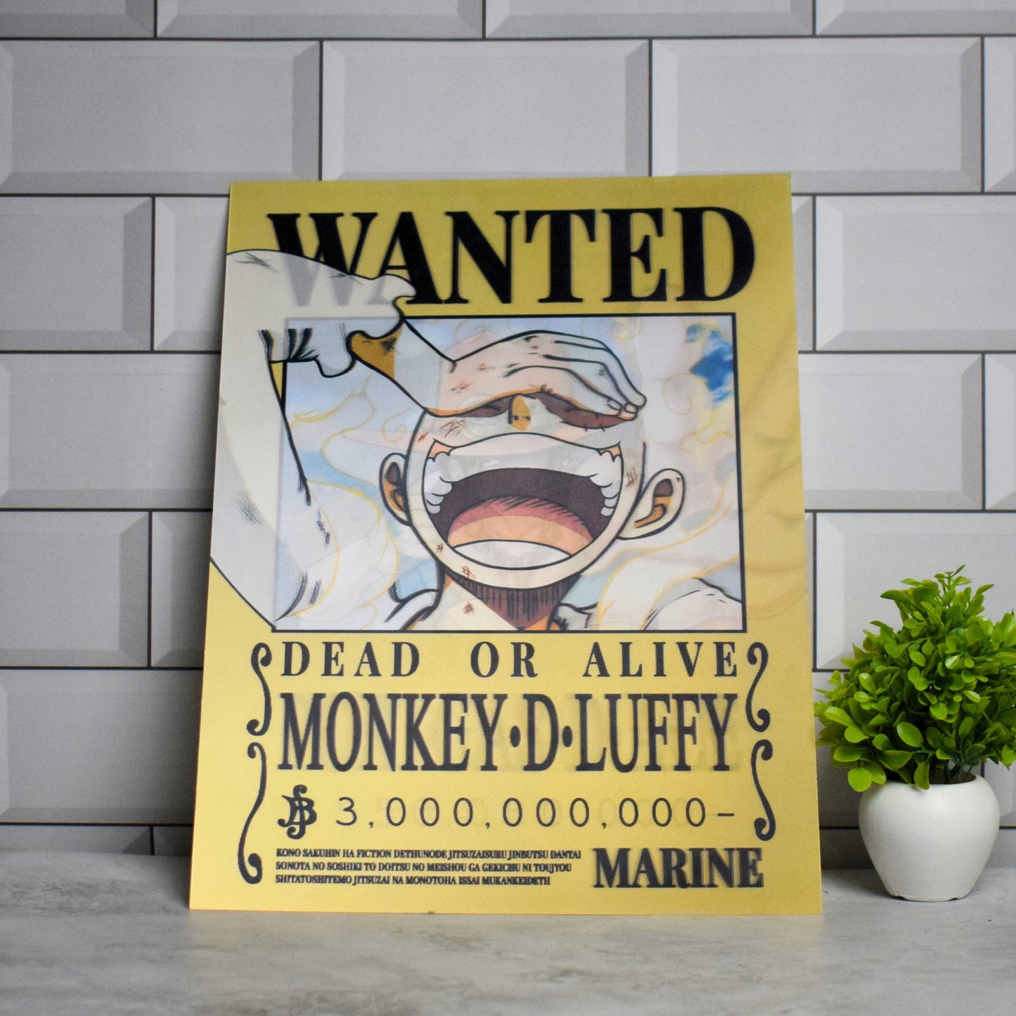 Gold D. Roger Wanted Poster – One Piece – 3D Lenticular A3 Poster