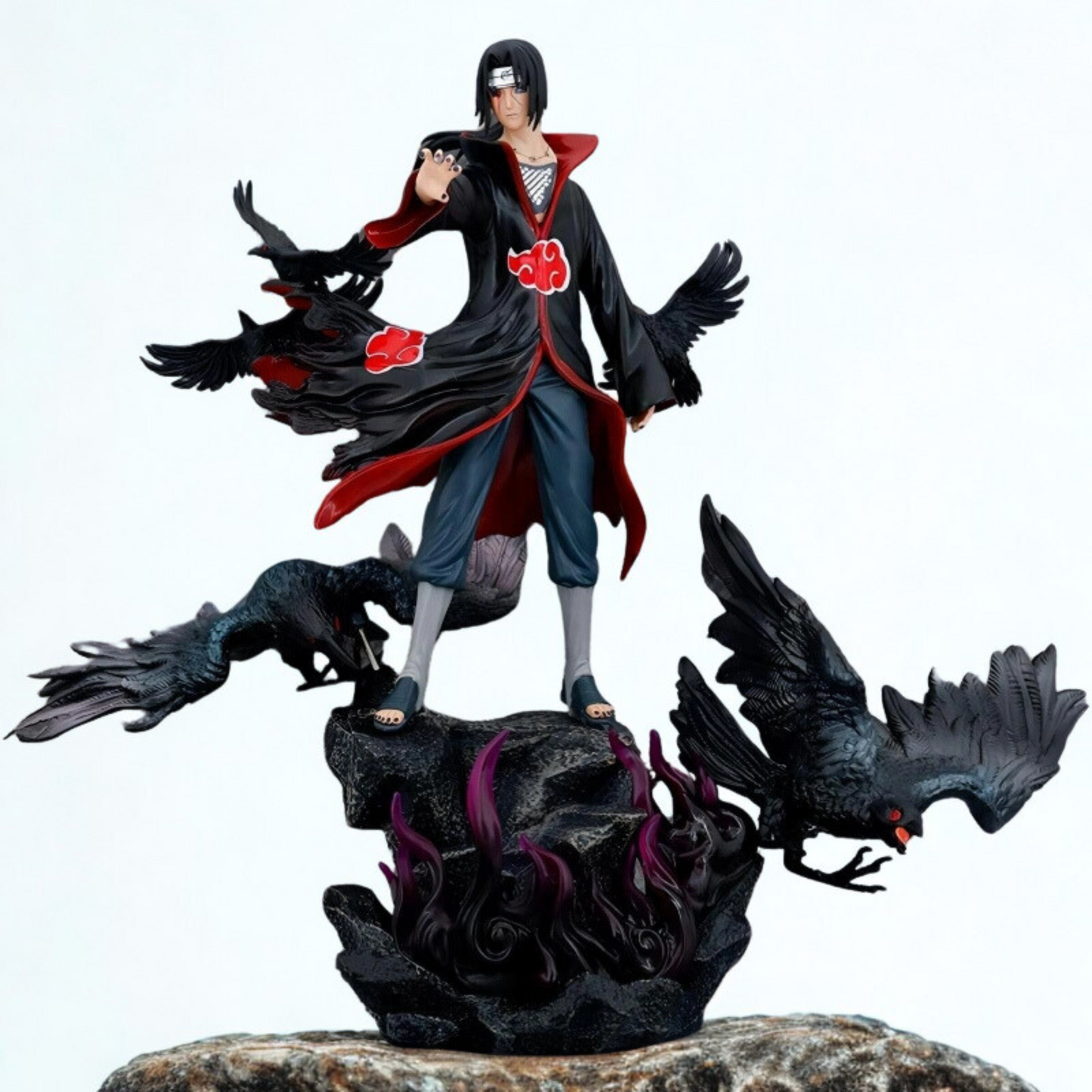 Uchiha Itachi Akatsuki Amaterasu Head Statue 38CM