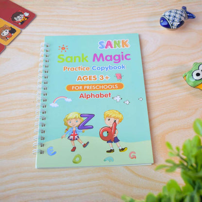 (Combo) Sank Magic Practice Copybook- Alphabet, Numbers, Drawing & Math