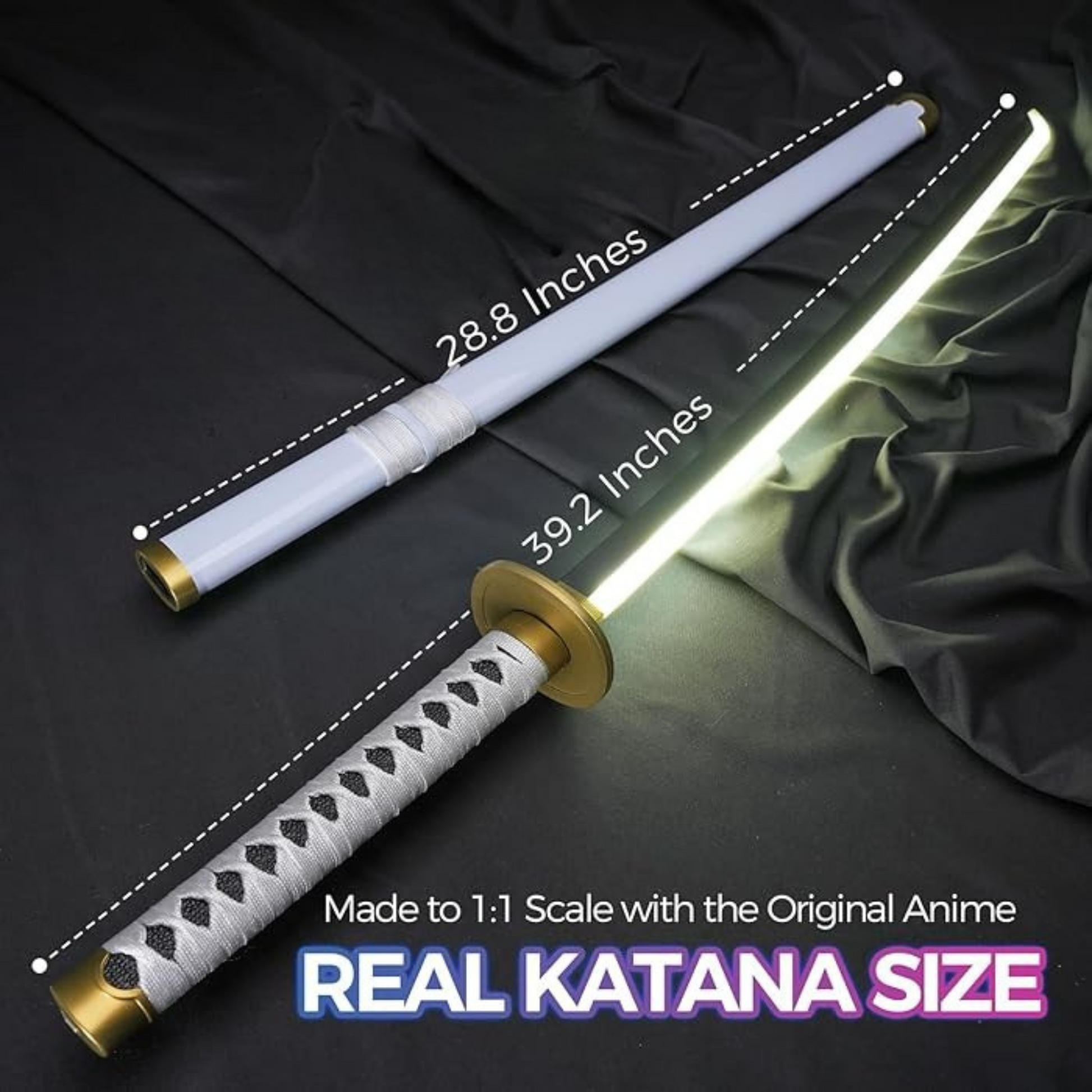 Zoro Wado Ichimonji LED Katana replica – One Piece anime collectible sword
