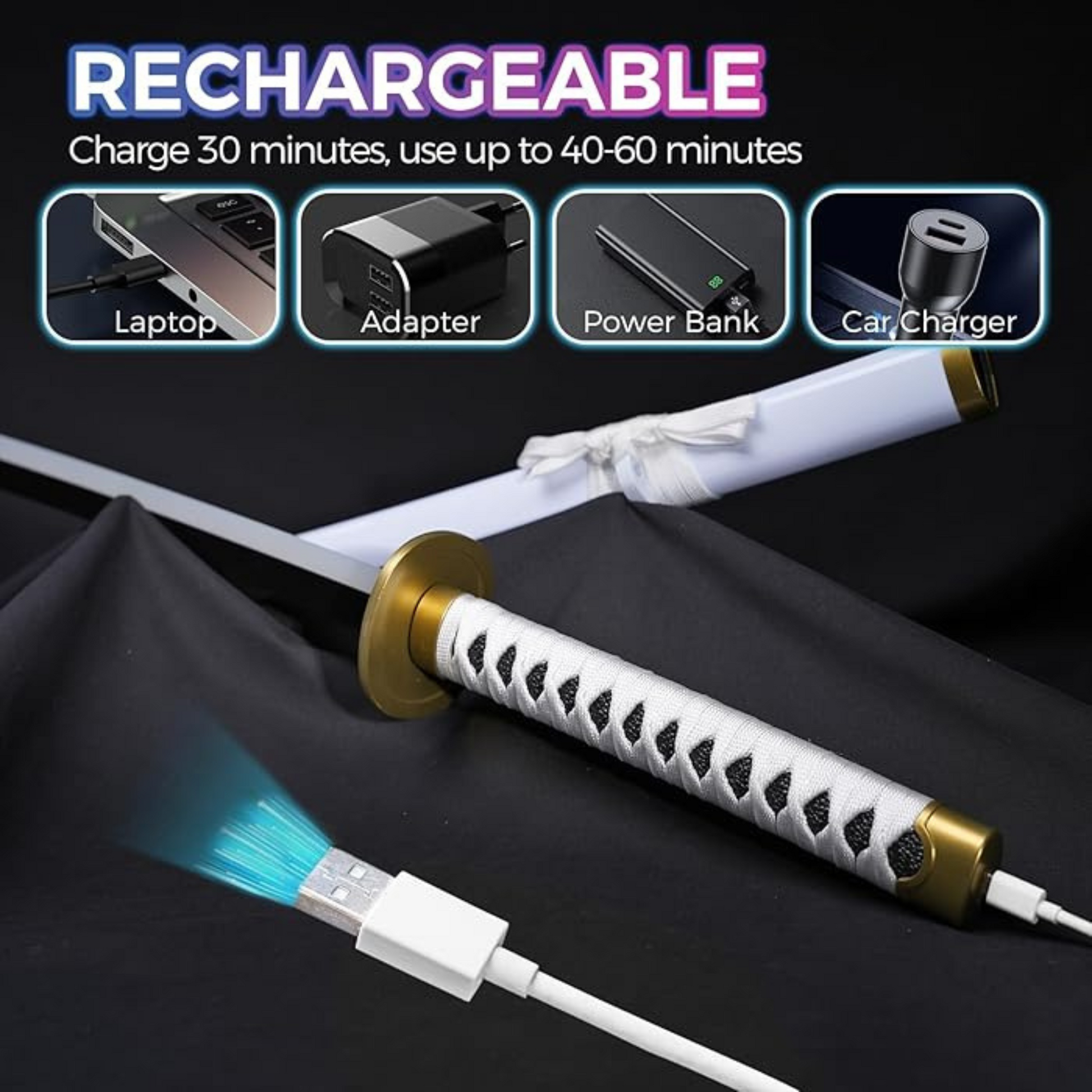 Zoro Wado Ichimonji LED Katana replica – One Piece anime collectible sword