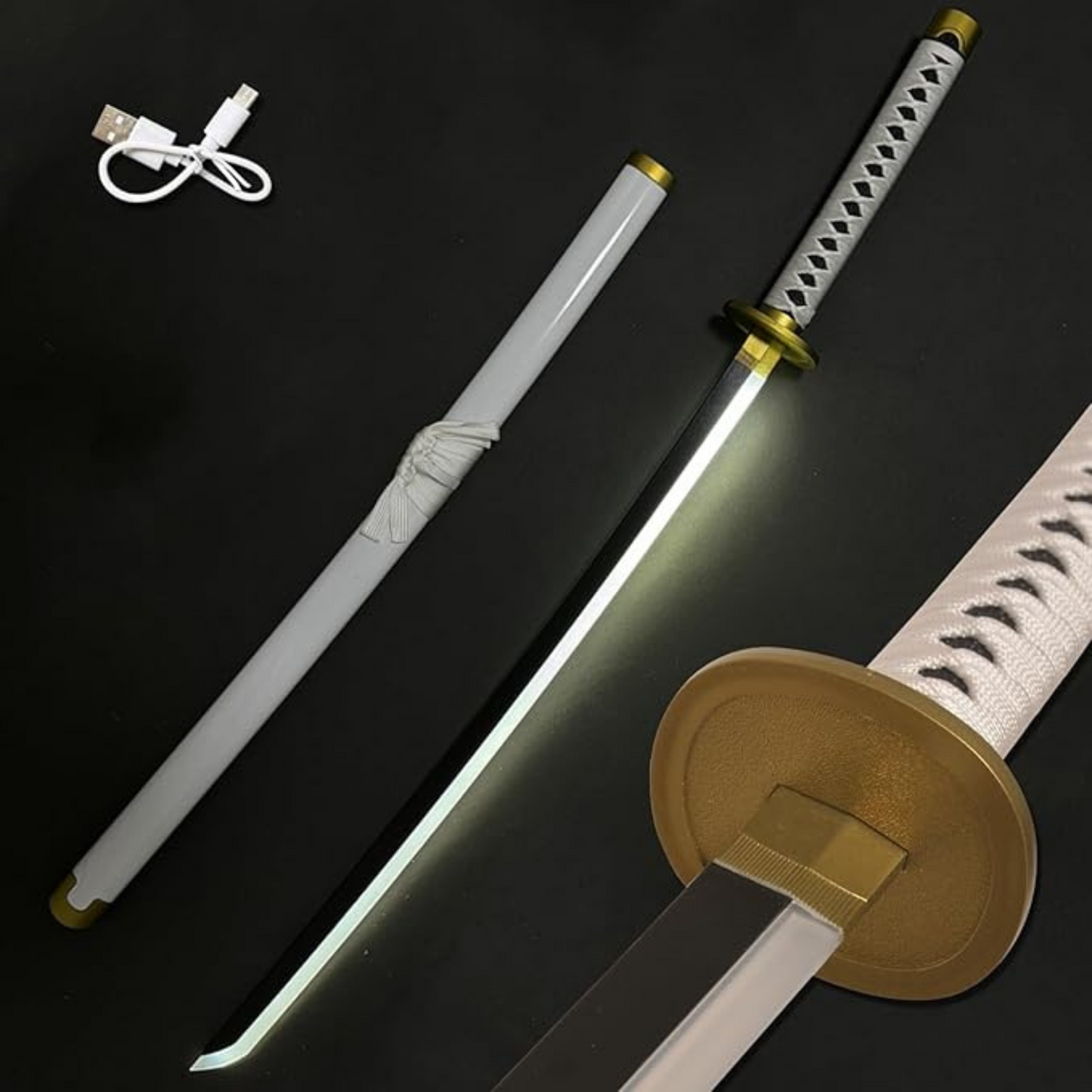 Zoro Wado Ichimonji LED Katana replica – One Piece anime collectible sword