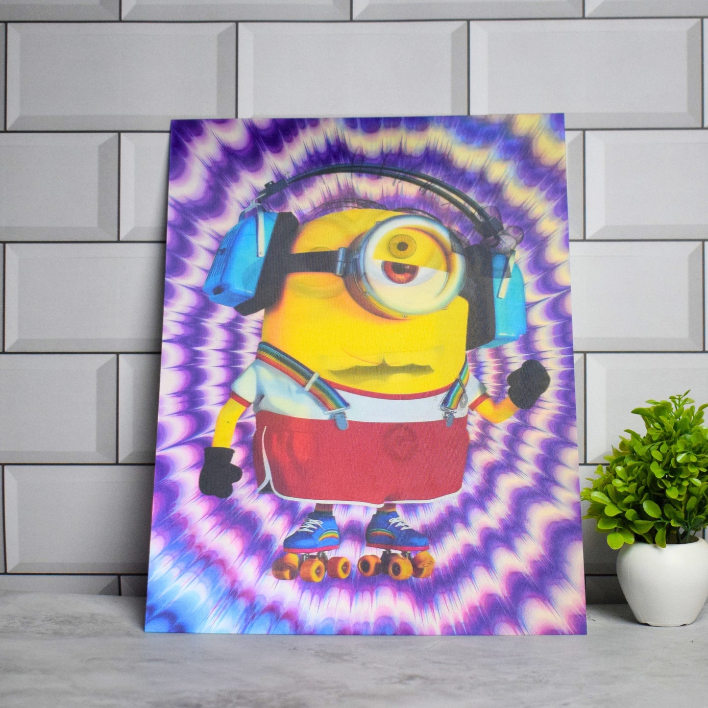 Minions Surf Pose Vibrant Character Art – 3D Lenticular A3 Poster