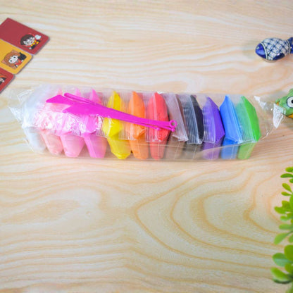 Super Light Clay 12 Pcs | Soft Air-Dry Modeling Clay Set for Kids Art & DIY Crafts