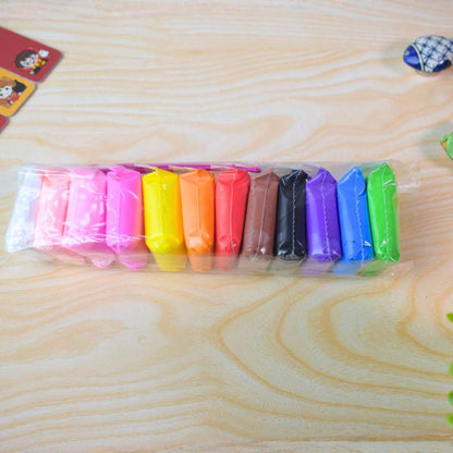 Super Light Clay 12 Pcs | Soft Air-Dry Modeling Clay Set for Kids Art & DIY Crafts