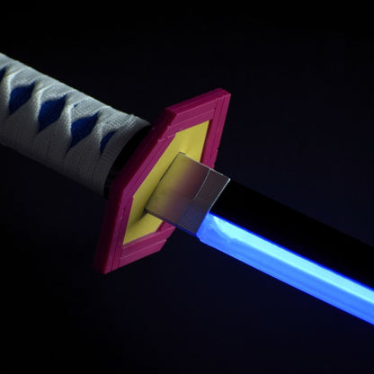 Giyu Tomioka Smoke Katana Sword – Demon Slayer 103cm Multi-Color LED Glowing Blade V2
