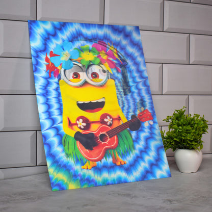 Minions Surf Pose Vibrant Character Art – 3D Lenticular A3 Poster