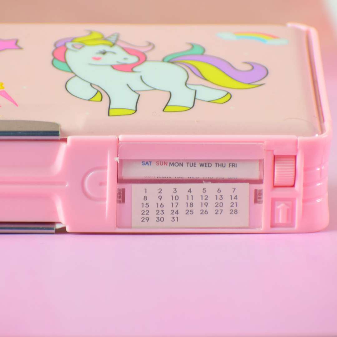 Cute Girl Cartoon Theme Multi-Compartment Pencil Box for Kids