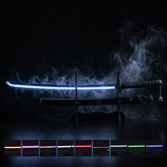 Demon Slayer RGB Smoke Katana Sword – 103cm Multi-Color LED Glowing Blade V2