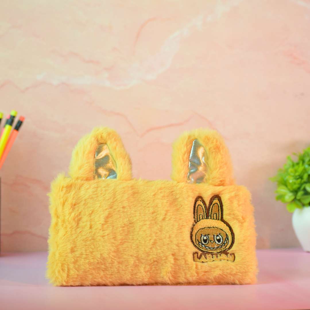 Pencil Pouch Stationery Organizer – Cute Unicorn & Plush Bunny Designs (Yellow, Blue, Pink, Grey & Multicolor)