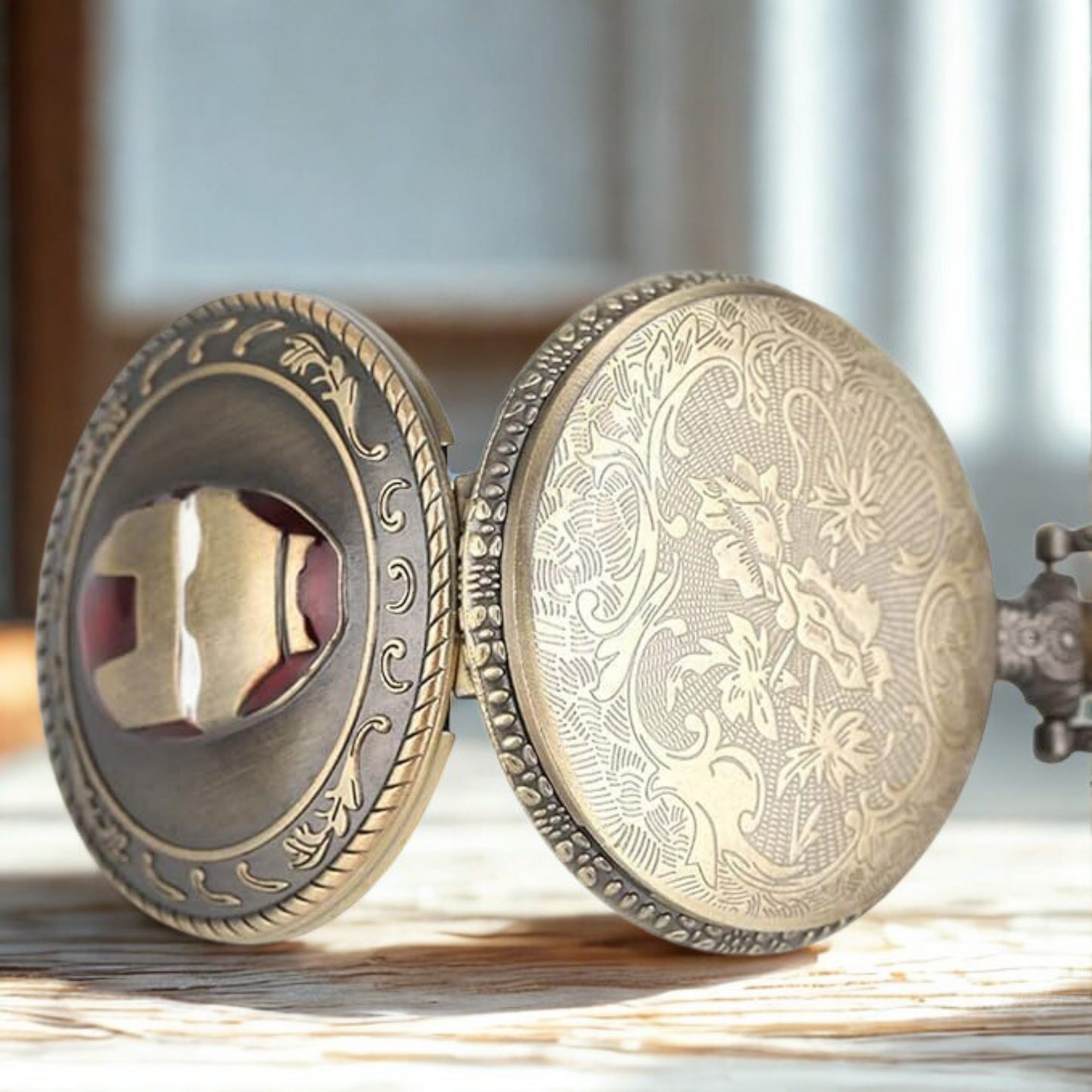 Iron Man Pocket Watch Metal Keychain