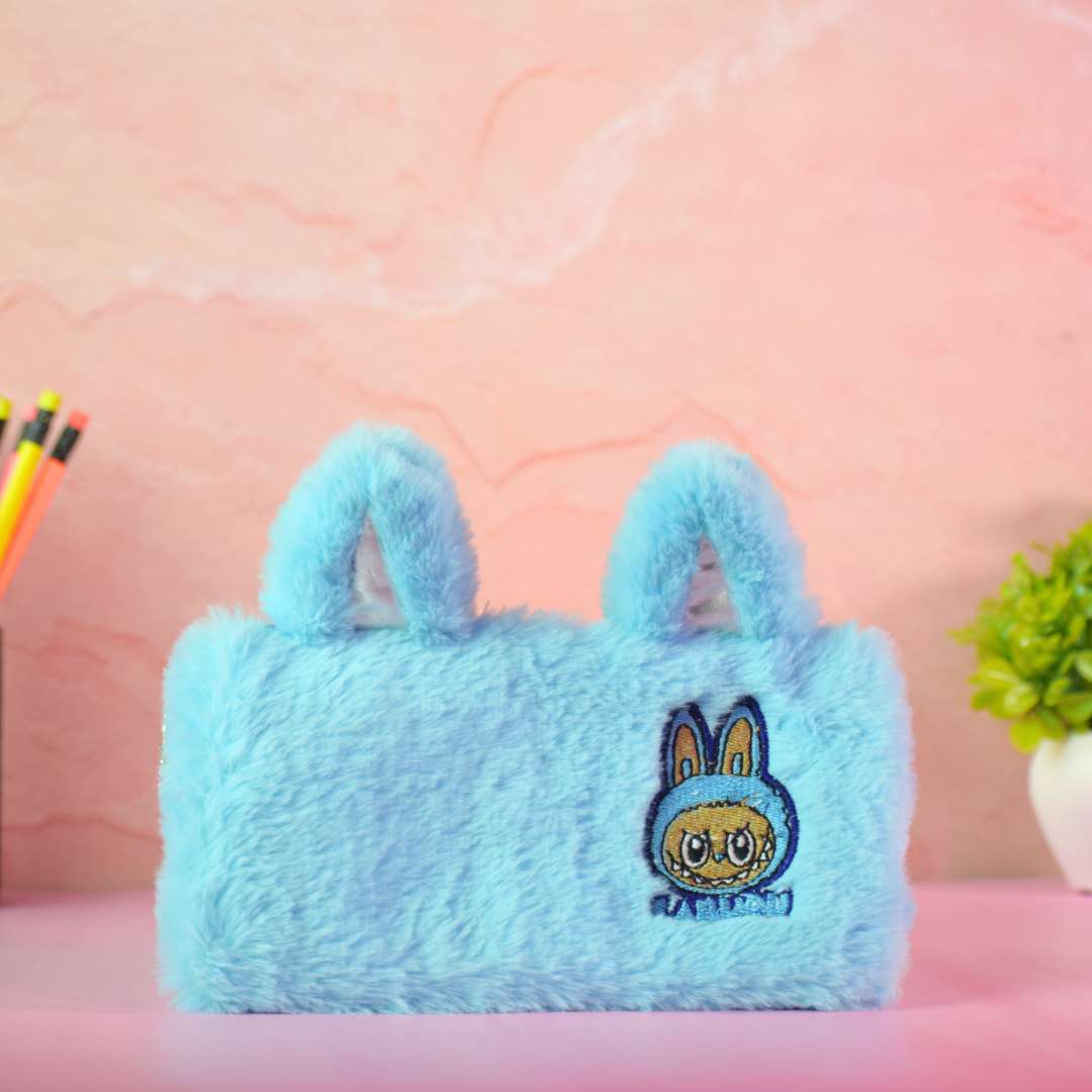 Pencil Pouch Stationery Organizer – Cute Unicorn & Plush Bunny Designs (Yellow, Blue, Pink, Grey & Multicolor)