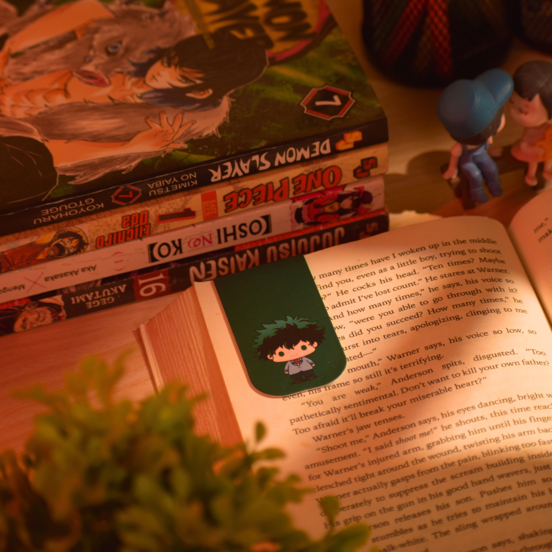 My Hero Academia Magnetic Bookmarks – Set of 6 | Chibi Deku, Bakugo, Todoroki & More