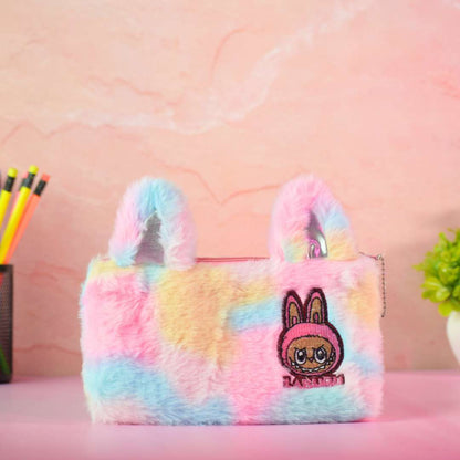 Pencil Pouch Stationery Organizer – Cute Unicorn & Plush Bunny Designs (Yellow, Blue, Pink, Grey & Multicolor)