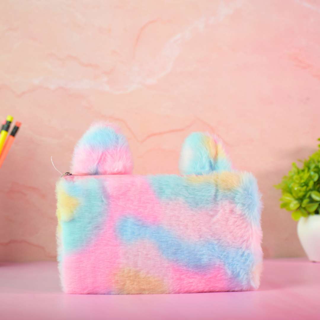 Pencil Pouch Stationery Organizer – Cute Unicorn & Plush Bunny Designs (Yellow, Blue, Pink, Grey & Multicolor)