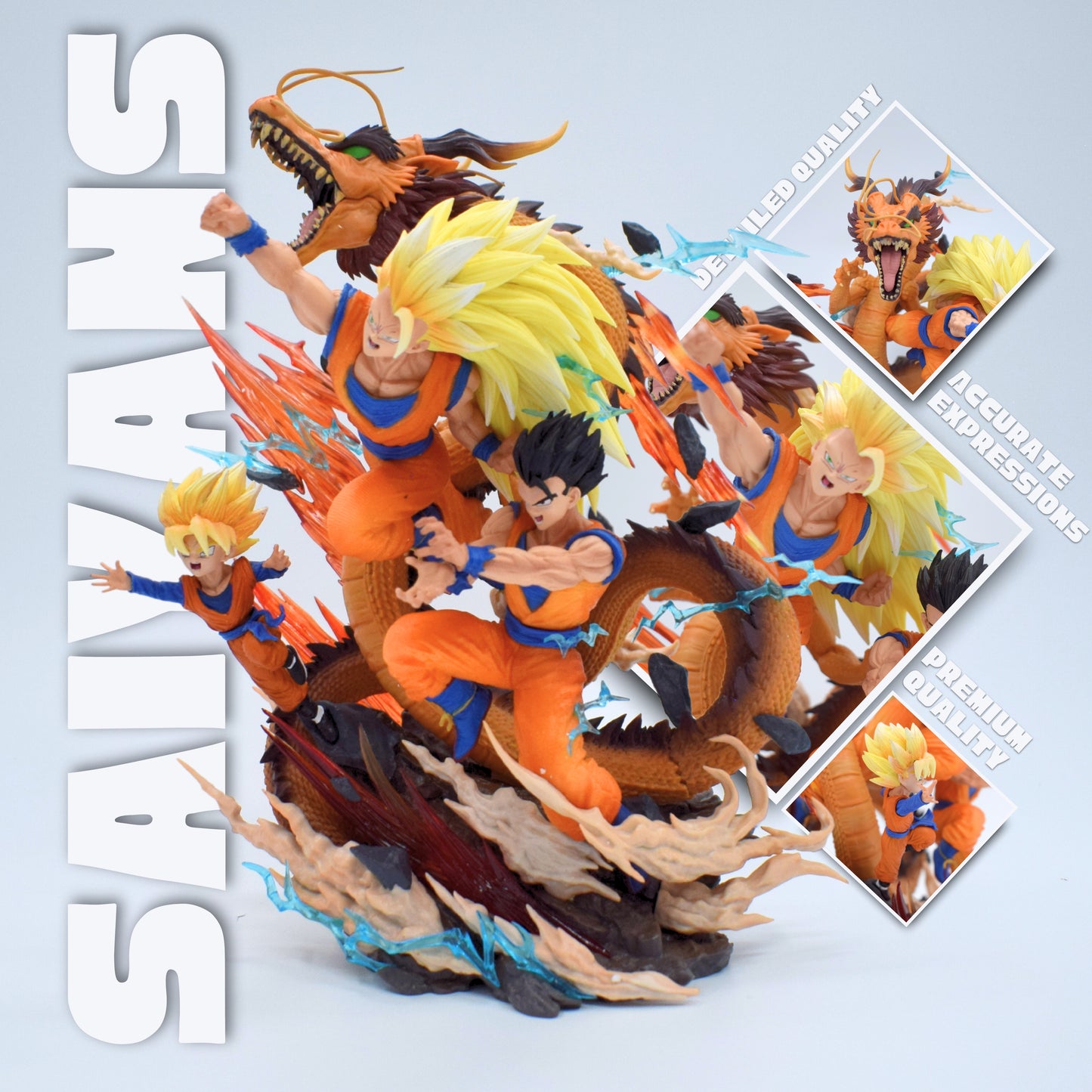 Super Saiyan Family Diorama Statue