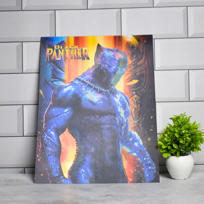 Black Panther Lightning Fury Wall Art – 3D Lenticular A3 Poster