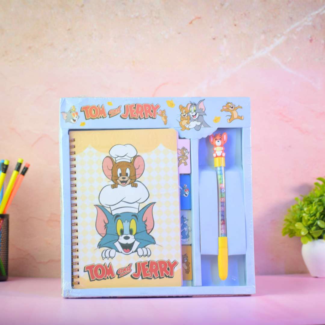 Cartoon & Anime Stationery Gift Set for Kids – Notebook, Pen & Study Kit (One Piece & Cute Character Themes)