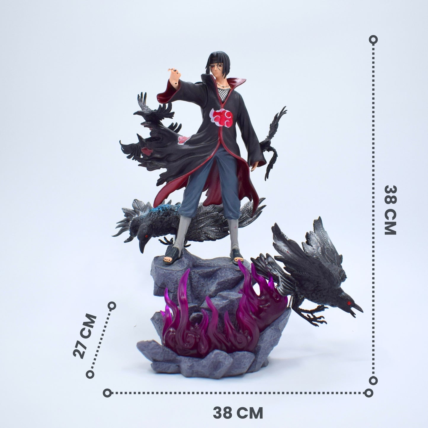 Uchiha Itachi Akatsuki Amaterasu Head Statue 38CM