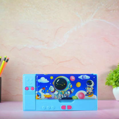Multi-Compartment Pencil Box for Kids – Unicorn & Astronaut Space Themes