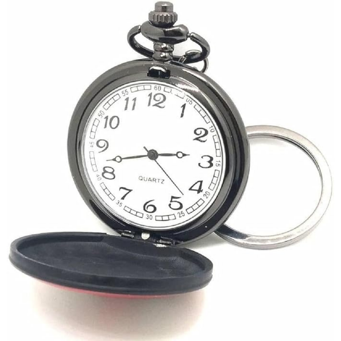 Deadpool Superhero Antique Pocket Watch Classic Vintage Retro Metal Keychain for Car Bikes Key Ring